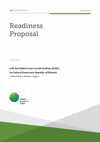 Document cover for Enhancing Ethiopia’s Climate Resilience and Green Growth