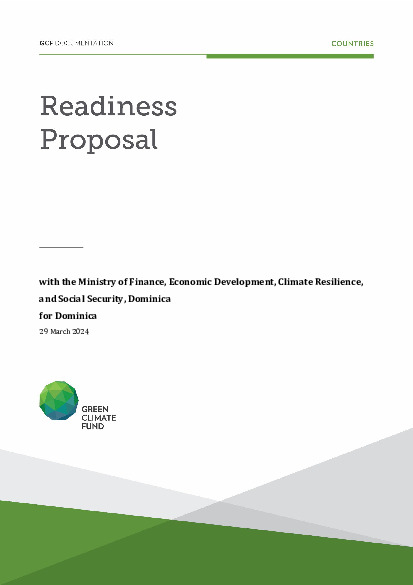 Document cover for Phase 2: Capacity development and institutional strengthening to support the development and delivery of Dominica’s GCF work program and facilitate the enabling environment for investments further to the transition to a low carbon and climate resilient economy