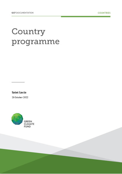 Document cover for Saint Lucia Country Programme 