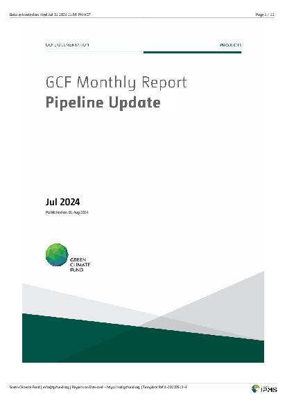 Document cover for Funding proposal pipeline update as of July 2024