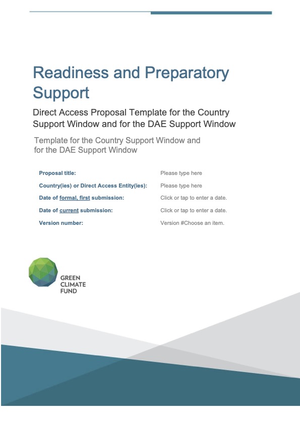 Document cover for Direct access proposal template