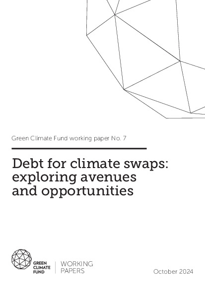 Document cover for Debt for climate swaps: exploring avenues and opportunities