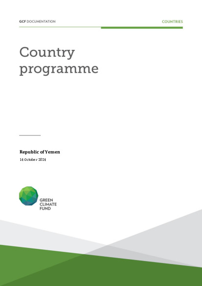 Document cover for Yemen Country Programme