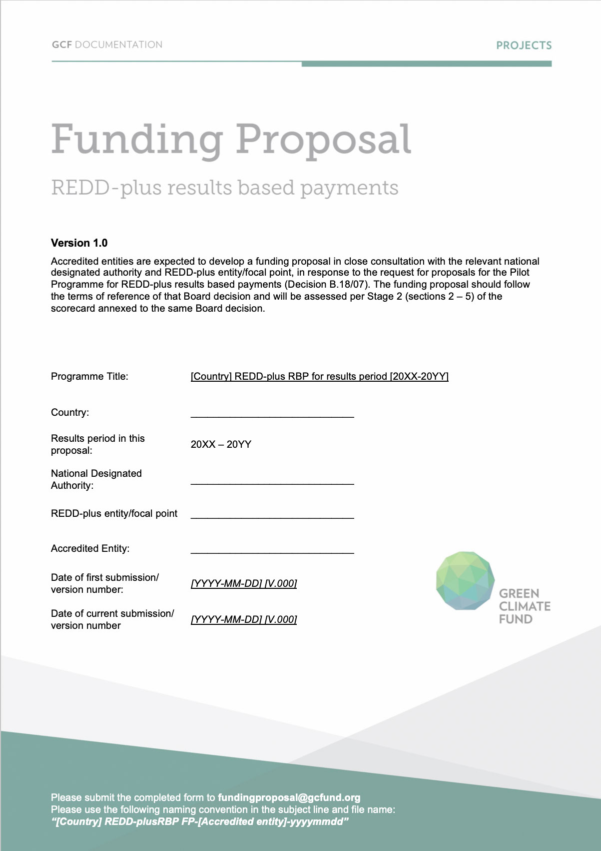 Call For Proposals Template