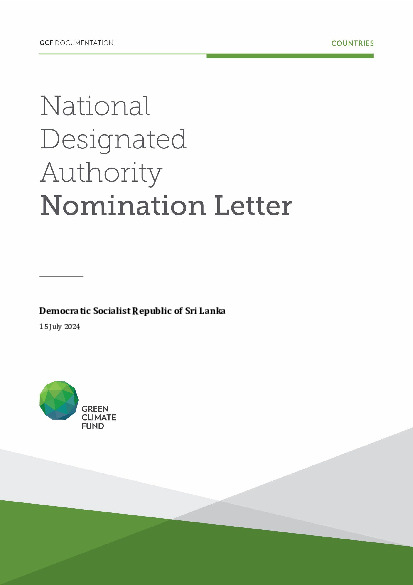 Document cover for NDA nomination letter for Sri Lanka