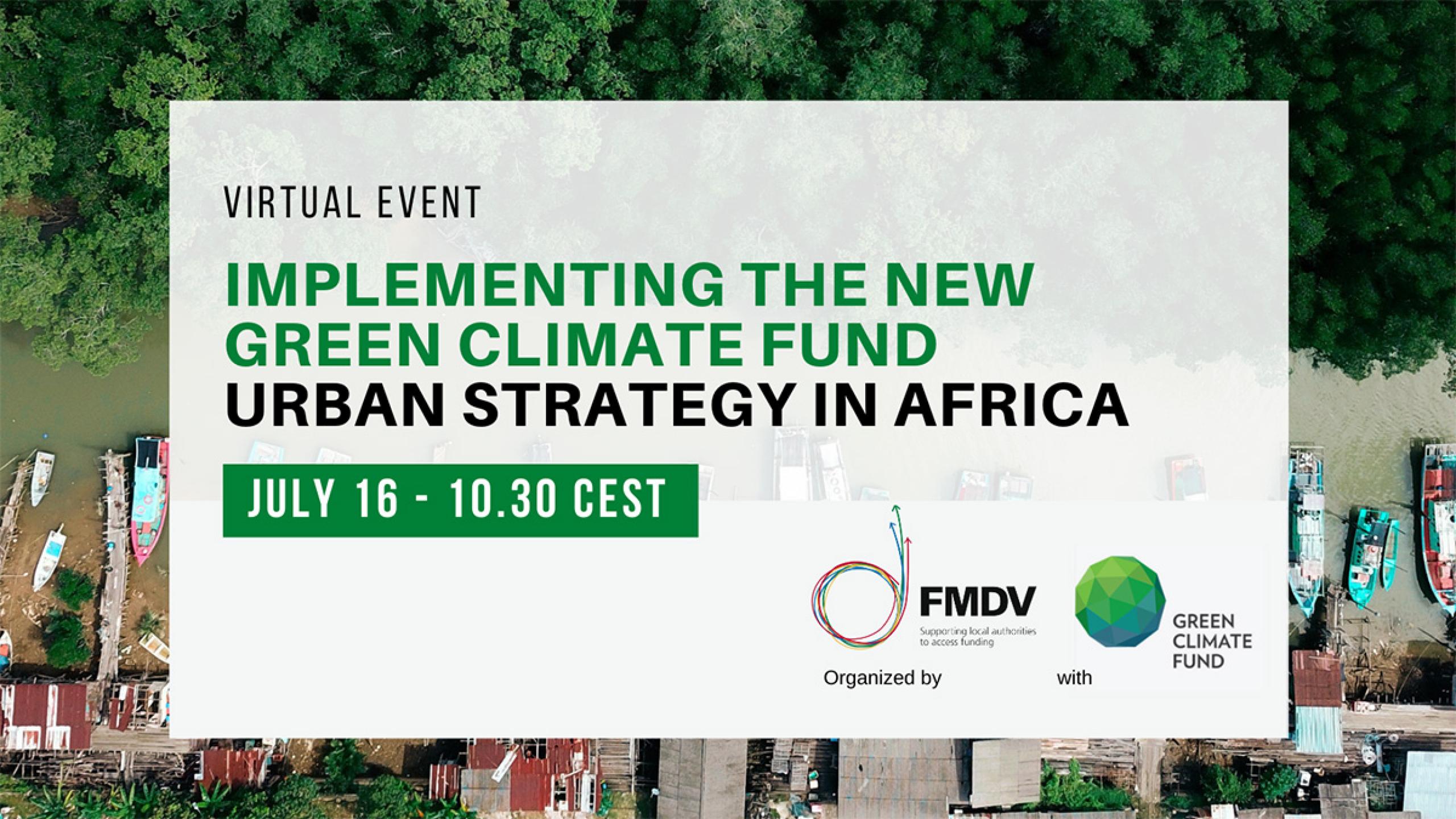 Implementing The New Green Climate Fund Urban Strategy In Africa ...